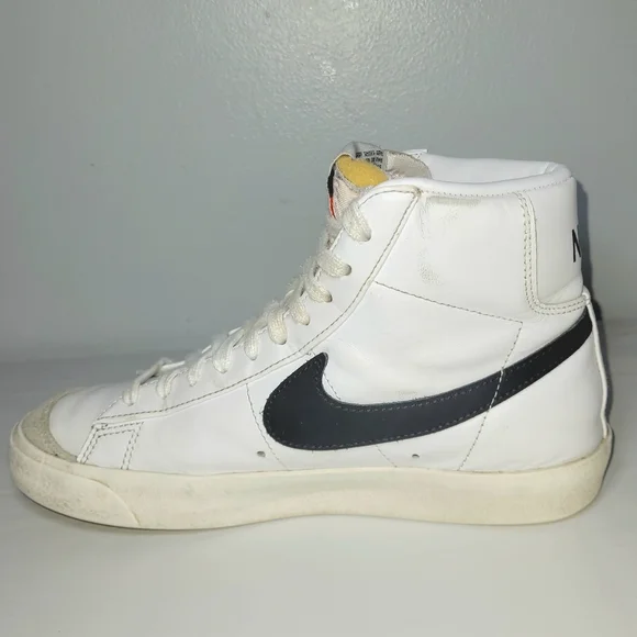 🎀 Nike Blazer Mid 77 Vintage White Black 6.5 W - Picture 5 of 13